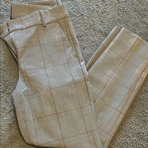 J. Crew Gray and Maroon Ruby Pant